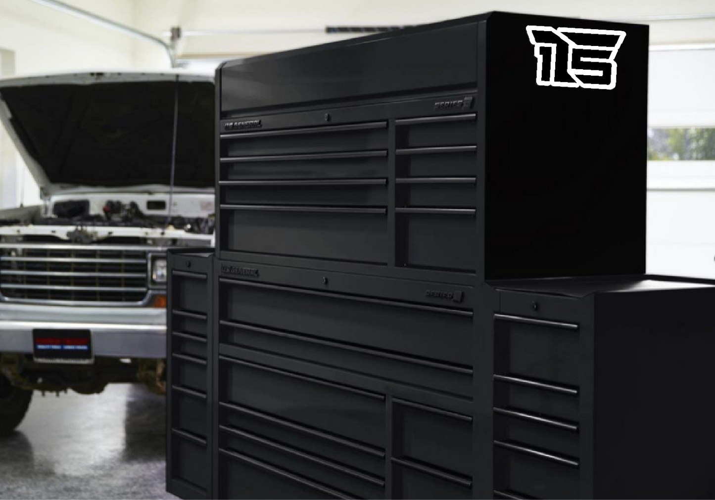 15 Tango Black Logo Stickers